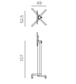 podstawa stołu Ibisco High, podstawa stołu barowego, podstawa aluminiowa malowana proszkowo, podstawa do mebli outdoor, podstawa odporna na warunki atmosferyczne