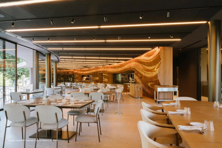 krzesło Pedrali, krzesło Stiel, krzesło tapicerowane, włoski design, stalowa rama, krzesło do jadalni, krzesło do restauracji, nowoczesne krzesło, minimalistyczny design