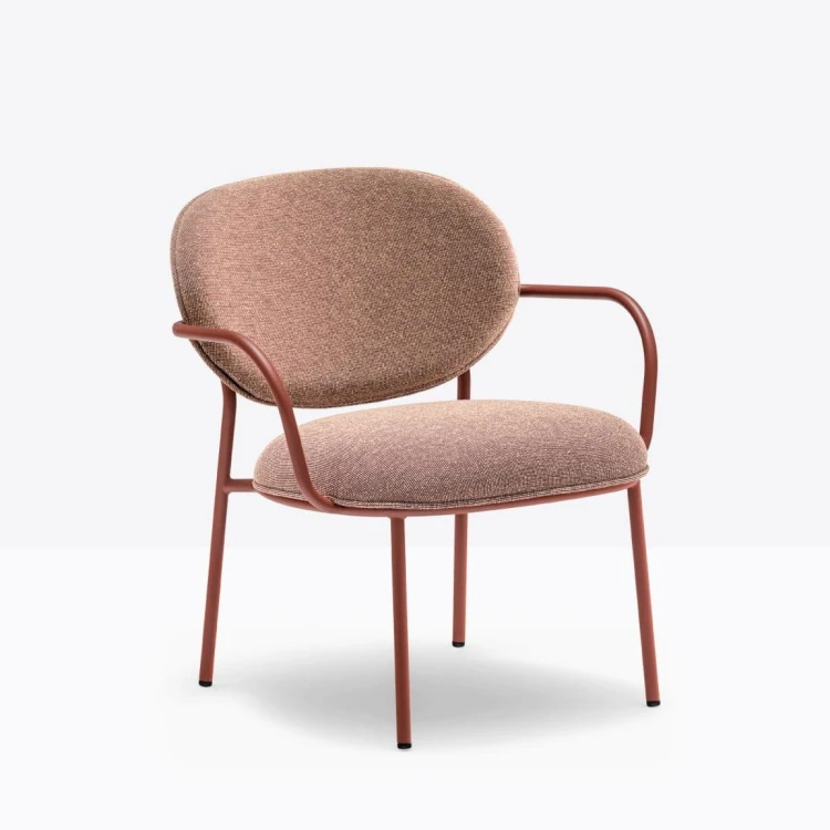 krzesło Pedrali, krzesło Stiel, krzesło tapicerowane, włoski design, stalowa rama, krzesło do jadalni, krzesło do restauracji, nowoczesne krzesło, minimalistyczny design