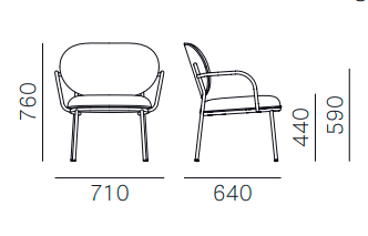 krzesło Pedrali, krzesło Stiel, krzesło tapicerowane, włoski design, stalowa rama, krzesło do jadalni, krzesło do restauracji, nowoczesne krzesło, minimalistyczny design