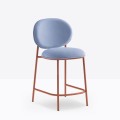 hoker Pedrali, hoker Stiel, hoker tapicerowany, włoski design, stalowa rama, hoker do jadalni, hoker do restauracji, nowoczesny hoker, minimalistyczny design