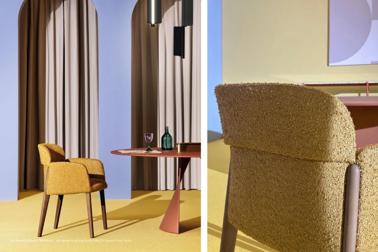 krzesło Opale, krzesło Pedrali, włoski design, krzesło tapicerowane, drewno jesionowe, drewno orzechowe, nowoczesne krzesło, eleganckie krzesło