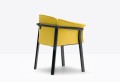 krzesło Lamorisse, krzesło Pedrali, włoski design, krzesło drewniane, krzesło tapicerowane, krzesło z podłokietnikami, drewno jesionowe, eleganckie krzesło, meble włoskie, krzesło do jadalni, krzesło do restauracji, komfortowe siedzisko
