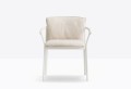 krzesło Lamorisse, krzesło Pedrali, włoski design, krzesło aluminiowe, krzesło tapicerowane, krzesło z podłokietnikami, krzesło outdoorowe, eleganckie krzesło, meble włoskie, krzesło na taras, krzesło do restauracji