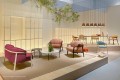 fotel Lamorisse, fotel Pedrali, włoski design, fotel drewniany, fotel tapicerowany, fotel z podłokietnikami, drewno jesionowe, meble włoskie, fotel do salonu, fotel do restauracji, komfortowe siedzisko
