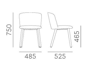 krzesło Nym, krzesło Pedrali, włoski design, krzesło drewniane, krzesło tapicerowane, krzesło do jadalni, krzesło do restauracji, krzesło ergonomiczne