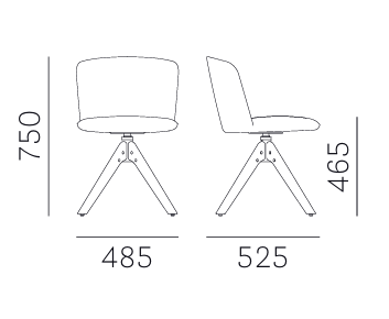 krzesło Nym, krzesło Pedrali, włoski design, krzesło drewniane, krzesło tapicerowane, krzesło do jadalni, krzesło do restauracji, krzesło ergonomiczne
