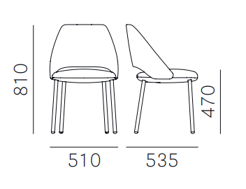 krzesło Vic, krzesło tapicerowane, eleganckie krzesło do jadalni, krzesło do restauracji, krzesło do kawiarni,  wygodne krzesło do stołu, designerskie krzesło