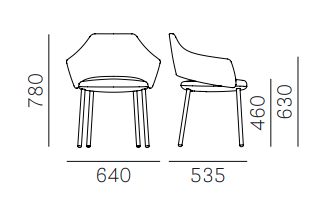 krzesło Vic, krzesło tapicerowane, eleganckie krzesło do jadalni, krzesło do restauracji, krzesło do kawiarni,  wygodne krzesło do stołu, designerskie krzesło