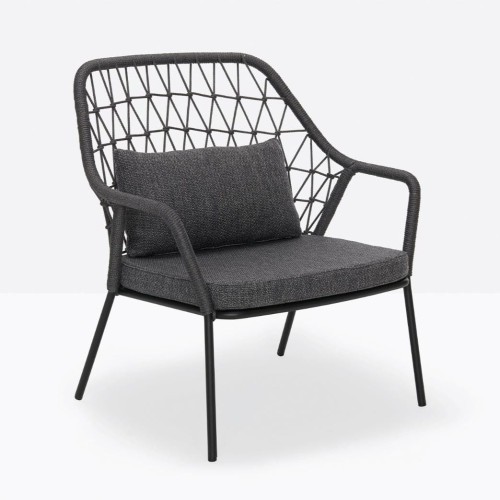 fotel Panarea, fotel ogrodowy, fotel tarasowy, włoski fotel, designerski fotel ogrodowy, stylowy fotel na taras, fotel z poduszką, fotel odporny na warunki atmosferyczne, meble ogrodowe, meble outdoorowe