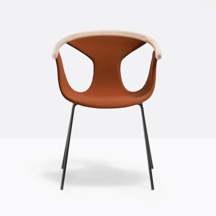 krzesło Fox, krzesło, krzesło z drewna jesionowego, designerskie krzesło, nowoczesne krzesło do jadalni, eleganckie krzesło tapicerowane, włoskie krzesło, krzesło ze stalową ramą