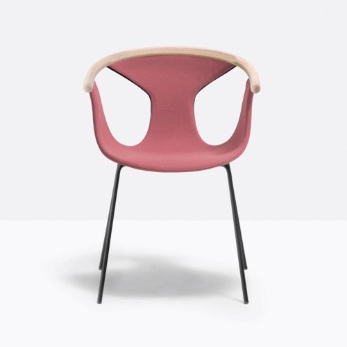 krzesło Fox, krzesło, krzesło z drewna jesionowego, designerskie krzesło, nowoczesne krzesło do jadalni, eleganckie krzesło tapicerowane, włoskie krzesło, krzesło ze stalową ramą