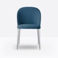 krzesło Laja, krzesło z aluminiową, krzesło tapicerowane, krzesło Pedrali, krzesło do jadalni, krzesło do restauracji, nowoczesne krzesło