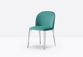krzesło Laja, krzesło z aluminiową, krzesło tapicerowane, krzesło Pedrali, krzesło do jadalni, krzesło do restauracji, nowoczesne krzesło