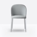 krzesło Laja, krzesło z aluminiową, krzesło tapicerowane, krzesło Pedrali, krzesło do jadalni, krzesło do restauracji, nowoczesne krzesło
