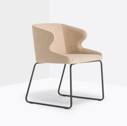 krzesło Leila, krzesło Pedrali, krzesło tapicerowane, krzesło z metalową podstawą, krzesło do jadalni, krzesło do biura, krzesło do gabinetu, włoski design