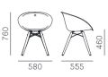 krzesło Pedrali, krzesło Gliss, designerskie krzesło, włoski design, krzesło z podłokietnikami, krzesło do jadalni, krzesło do kuchni, krzesło do restauracji, krzesło do kawiarni, krzesło konferencyjne, krzesło drewniane