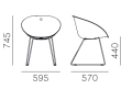 krzesło Pedrali, krzesło Gliss, designerskie krzesło, włoski design, krzesło z podłokietnikami, krzesło do jadalni, krzesło do kuchni, krzesło do restauracji, krzesło do kawiarni, krzesło konferencyjne, krzesło drewniane