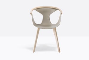 Pedrali Krzesło Fox 3725 SA Beżowy, Jasne wykończenie