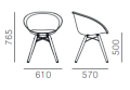 krzesło Pedrali, krzesło Gliss, designerskie krzesło, włoski design, krzesło z podłokietnikami, krzesło do jadalni, krzesło do kuchni, krzesło do restauracji, krzesło do kawiarni, krzesło konferencyjne, krzesło drewniane
