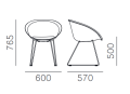 krzesło Pedrali, krzesło Gliss, designerskie krzesło, włoski design, krzesło z podłokietnikami, krzesło do jadalni, krzesło do kuchni, krzesło do restauracji, krzesło do kawiarni, krzesło konferencyjne