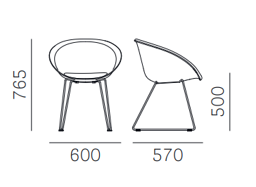 krzesło Pedrali, krzesło Gliss, designerskie krzesło, włoski design, krzesło z podłokietnikami, krzesło do jadalni, krzesło do kuchni, krzesło do restauracji, krzesło do kawiarni, krzesło konferencyjne