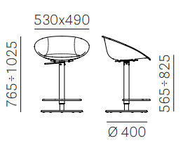hoker Pedrali, hoker Gliss, designerski hoker, włoski design, hoker z podłokietnikami, hoker do jadalni, hoker do kuchni, hoker do restauracji, hoker do kawiarni