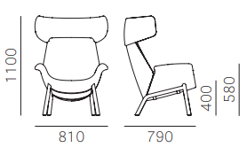 fotel Ila, fotel Pedrali, fotel tapicerowany, fotel do salonu, fotel nowoczesny, włoski design, fotel do sypialni, fotel do restauracji, ergonomiczny fotel