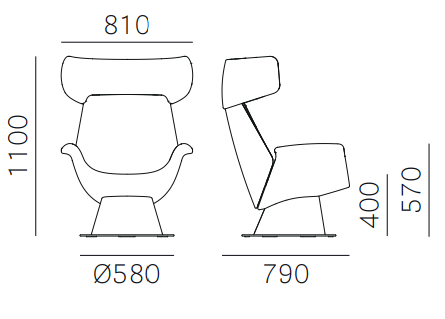 fotel Ila, fotel Pedrali, fotel tapicerowany, fotel do salonu, fotel nowoczesny, włoski design, fotel do sypialni, fotel do restauracji, ergonomiczny fotel