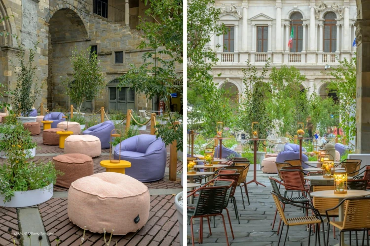 fotel Island, fotel Pedrali, fotel do salonu, fotel do sypialni, fotel outdoorowy, fotel relaksacyjny, fotel do lobby hotelowego, fotel na taras