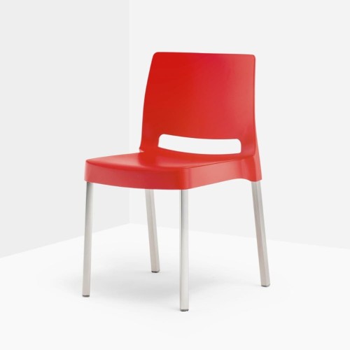 krzesło Joi, krzesło Pedrali, krzesło sztaplowane, krzesło outdoorowe, krzesło na taras, krzesło balkonowe, krzesło odporne na warunki atmosferyczne, krzesło nowoczesne