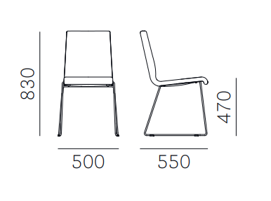 krzesło Kuadra, krzesło Pedrali, krzesło stalowe, krzesło z tworzywa, krzesło do jadalni, krzesło do kawiarni, krzesło do restauracji, nowoczesny design, włoski design
