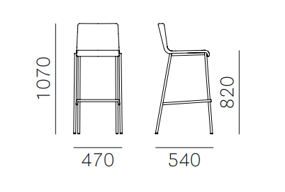 hoker Kuadra, hoker Pedrali, hoker stalowy, hoker do jadalni, hoker do kawiarni, hoker do restauracji, nowoczesny design, włoski design