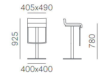 hoker Kuadra, hoker Pedrali, hoker obrotowy, hoker do jadalni, hoker do kuchni, hoker do restauracji, nowoczesny hoker, nowoczesny design, włoski design