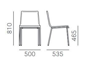 krzesło Kuadra, krzesło Pedrali, krzesło do jadalni, krzesło do kawiarni, krzesło do restauracji, nowoczesny design, włoski design