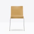 krzesło Kuadra, krzesło Pedrali, krzesło stalowe, krzesło tapicerowane, krzesło do jadalni, krzesło do kawiarni, krzesło do restauracji, nowoczesny design, włoski design