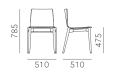 krzesło Malmo, krzesło Pedrali, krzesło drewniane, krzesło do jadalni, krzesło do kuchni, krzesło do restauracji, nowoczesny design, włoski design