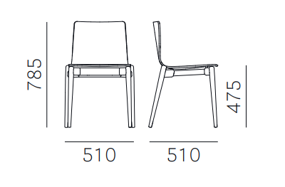 krzesło Malmo, krzesło Pedrali, krzesło drewniane, krzesło do jadalni, krzesło do kuchni, krzesło do restauracji, nowoczesny design, włoski design