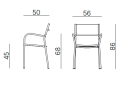 krzesło Vera, krzesło Vermobil, włoskie meble, outdoor furniture, krzesło outdoorowe, krzesło sztaplowane, krzesło tarasowe, krzesło metalowe, krzesło odporne na warunki atmosferyczne