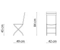 krzesło Step, krzesło Vermobil, krzesło składane, krzesło metalowe, krzesło ogrodowe, krzesło tarasowe, krzesło odporne na warunki atmosferyczne, krzesło outdoorowe