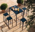 hoker Seaside, hoker Vermobil, hoker metalowy, hoker outdoorowy, hoker minimalistyczny, włoski design, hoker na taras, hoker do restauracji
