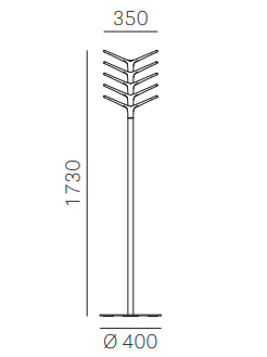 wieszak Flag, wieszak Pedrali, wieszak stojący, wieszak podłogowy, wieszak metalowy, wieszak na płaszcze, nowoczesny wieszak