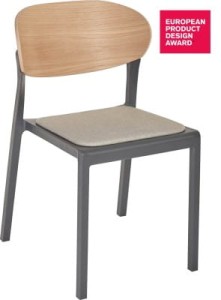 Krzesło Bake Wood Pad anthracite - Ezpeleta