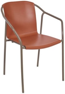 Krzesło Rod taupe/terracota - Ezpeleta