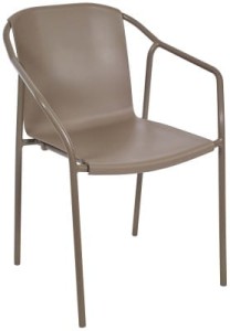 Krzesło Rod taupe/taupe - Ezpeleta