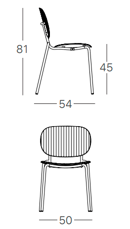 krzesło Si-si Vibes, krzesło Scab Design, krzesło sztaplowane, krzesło outdoorowe, krzesło do jadalni, krzesło tarasowe