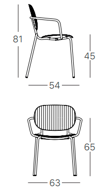 krzesło Si-si Vibes, krzesło Scab Design, krzesło sztaplowane, krzesło outdoorowe, krzesło do jadalni, krzesło tarasowe