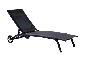 Leżak Burn czarny - Greenwood