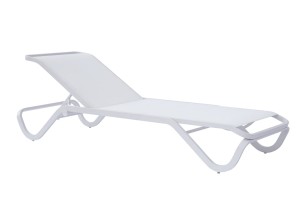 Leżak Vieste biały - Greenwood