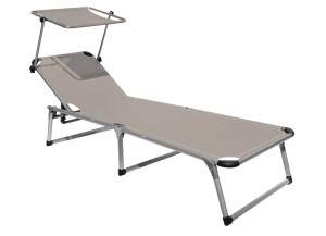 Leżak Merivo beżowy - Greenwood